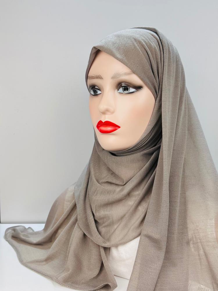 حجاب قطن تركي - ابيض اوف وايت