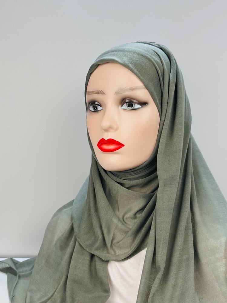 حجاب قطن تركي - ابيض اوف وايت