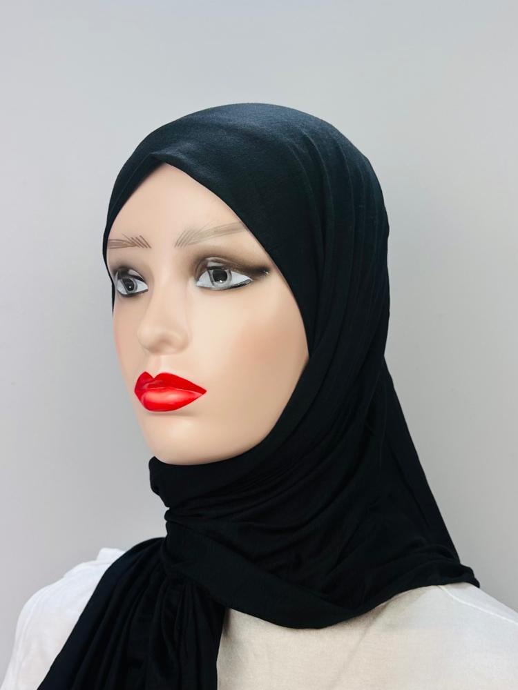 حجاب قطن دبل استرتش - ألوان متعددة