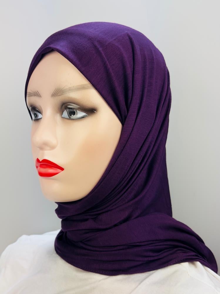 حجاب قطن دبل استرتش - ألوان متعددة