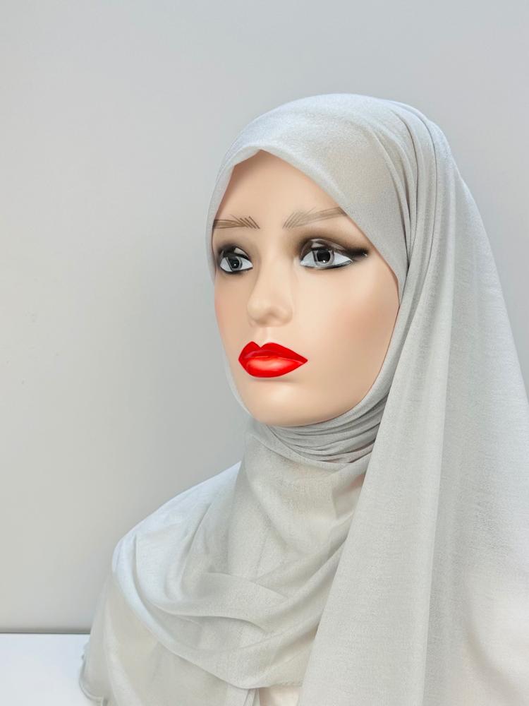 حجاب قطن تركي - ابيض اوف وايت