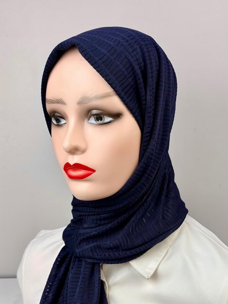 حجاب  قطن جيرسي منقوش