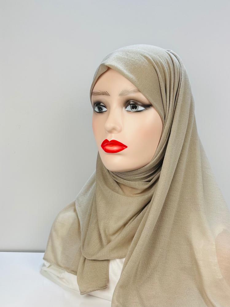 حجاب قطن تركي - ابيض اوف وايت