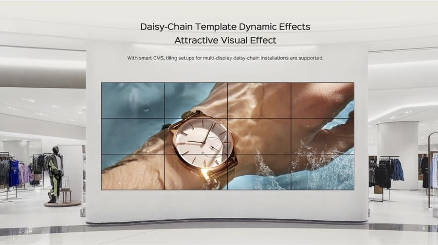 MOKA TCL DS60 Digital Advertising Display 4K  24h Continuous Operation