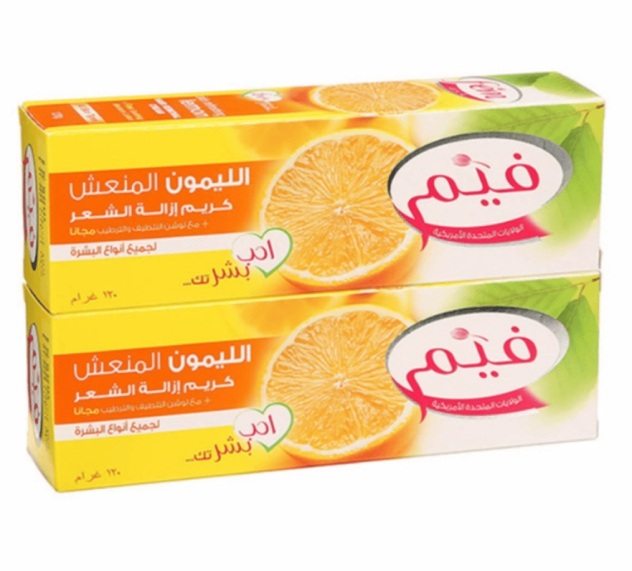 فيم كريم مزيل شعر بالليمون - 2 × 120 جرام 20%