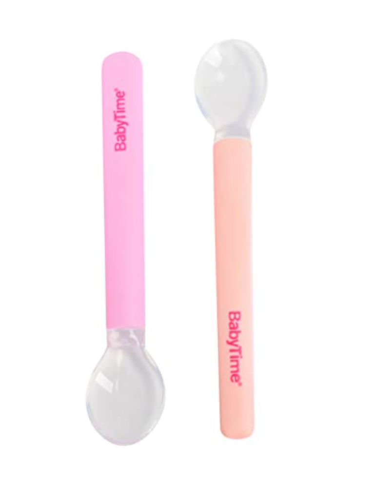 Baby Time 2-Piece Silicone Feeding Spoon