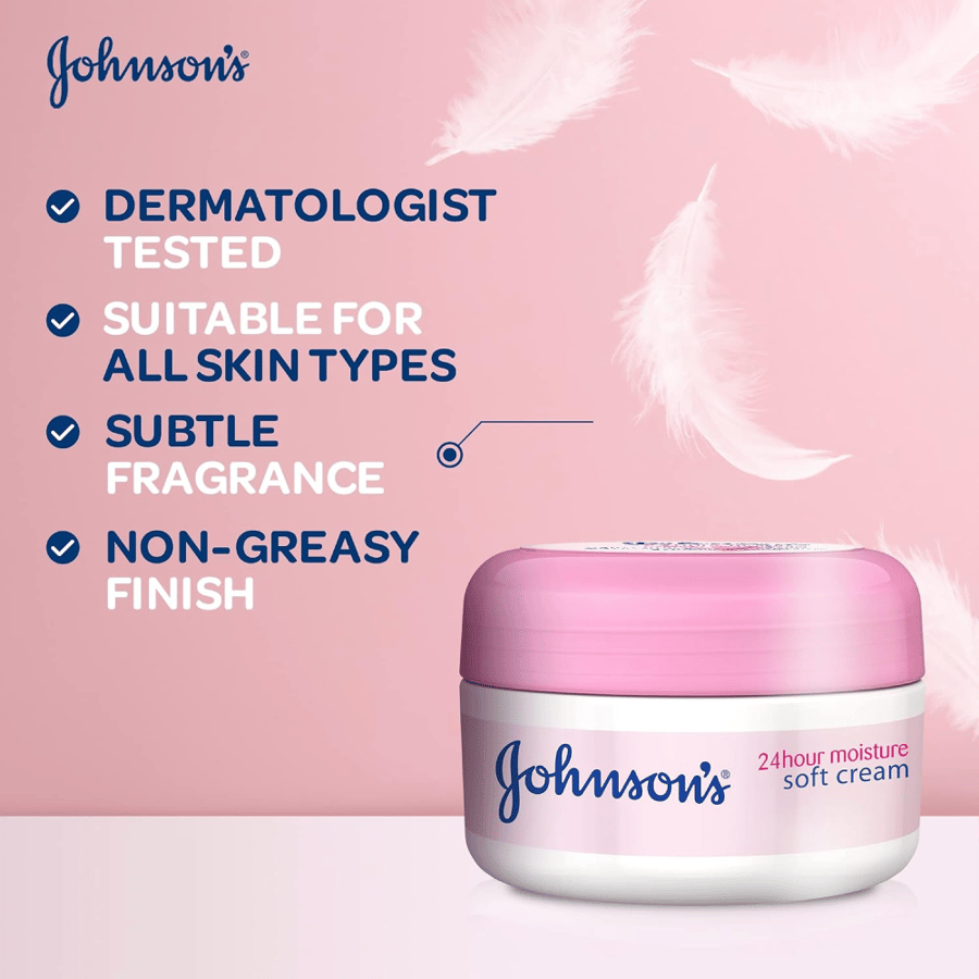 Johnson's Soft Moisturizing Body Cream 200ml 1+1 Free