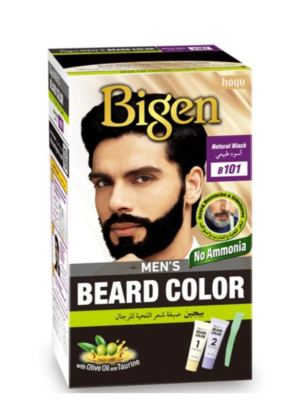 Bigen Beard Hair Dye for Men Natural Black B101