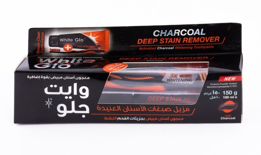 وايت جلو معجون اسنان فحم مزيل للبقع العميقة