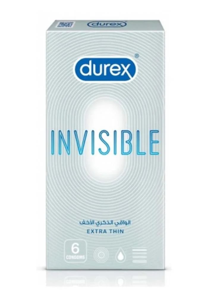 Durex Invisible Extra Thin Condoms - 6 Pieces