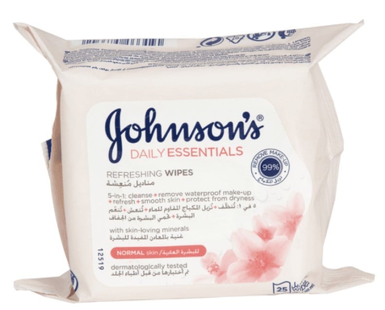 Johnson's Makeup Remover Wipes for Normal Skin