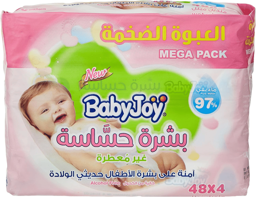 Baby Joy Baby Wipes 4*48 Sensitive Skin Wipes