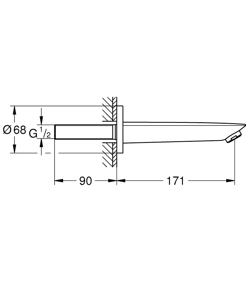 13255001 - قروهي - جروهي - GROHE - دفن - مصب - كروم - متجر امداد البيت