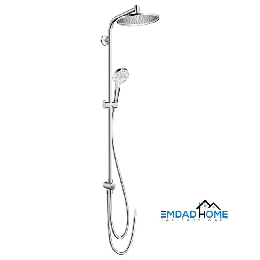 مسطرة شاور كاملة مع طاسة دائرية هانز جروهي / hansgrohe