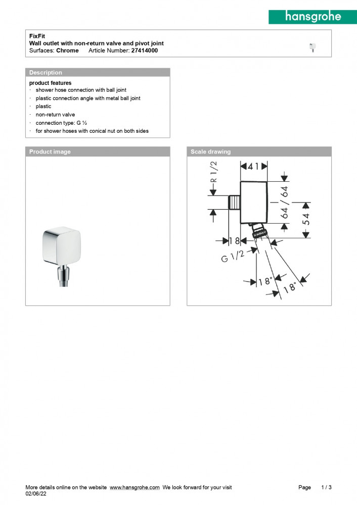 هانز جروهي - HANSGROHE - 27414