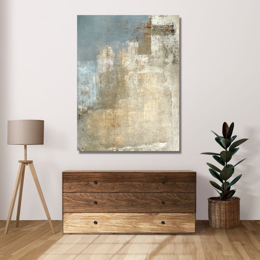 Wall painting printed on MDF wood board with abstract art pattern