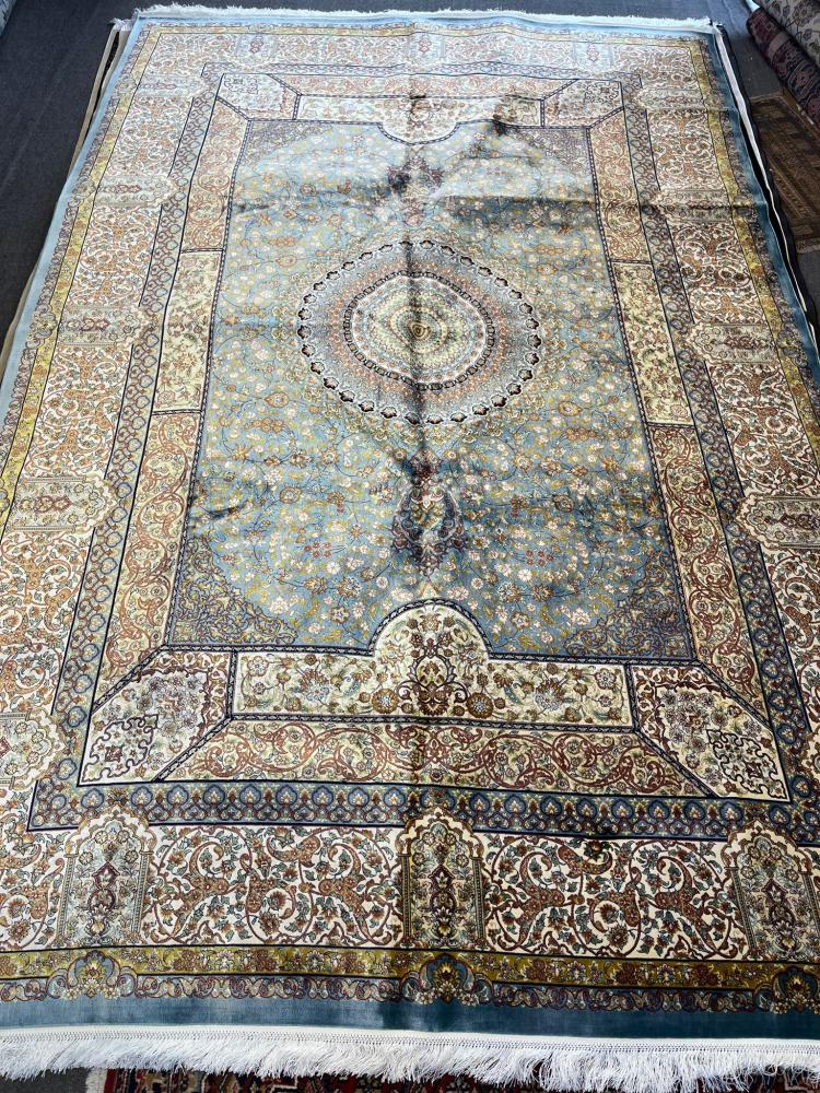 سجادة ايرانية حرير منياتور صناعة يدوية | مقاس: 2x3 m