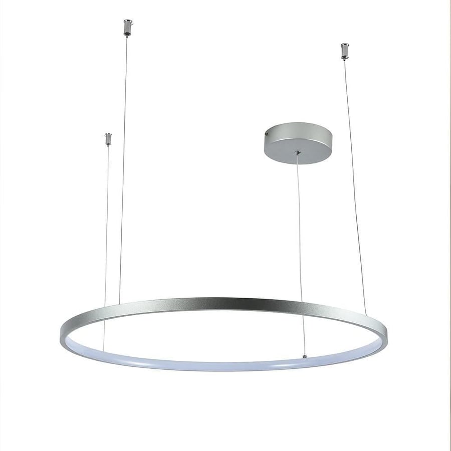 ثريا معلقة LED دائري فضي