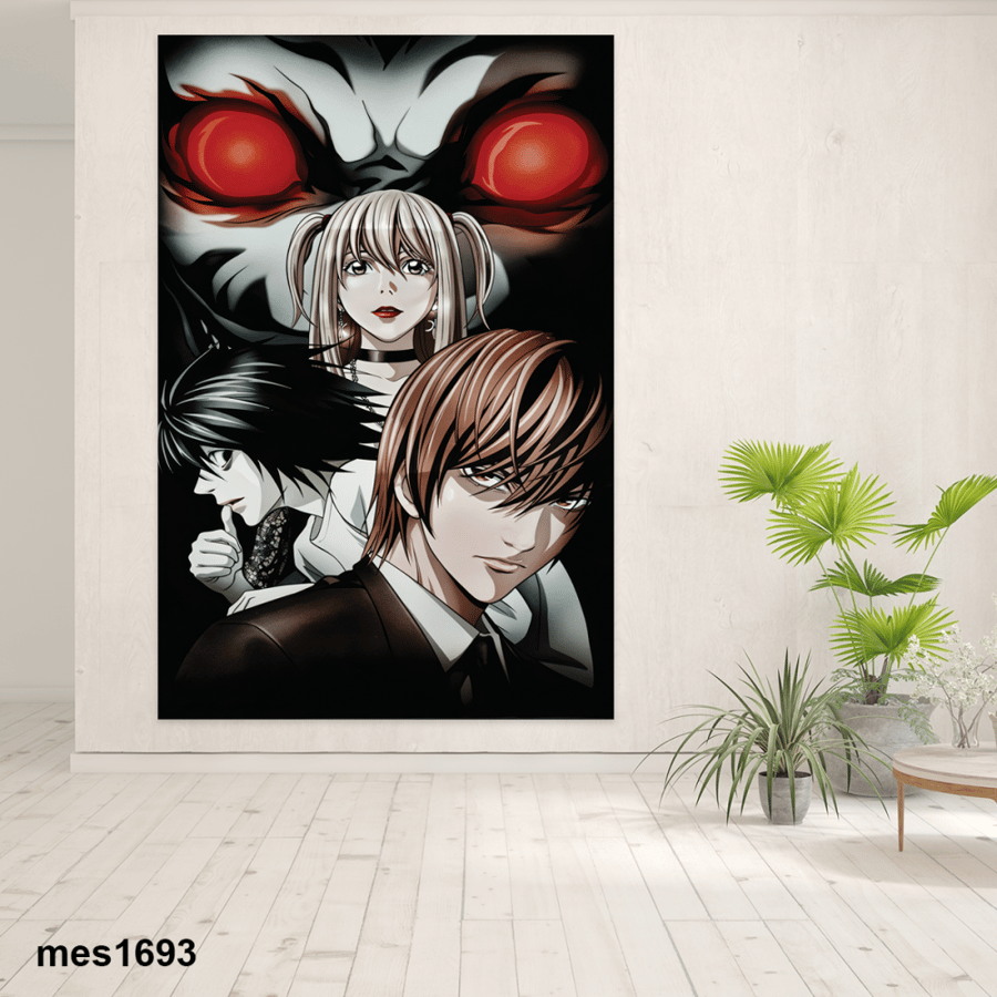 لوحة جدارية مطبوعة على لوح اكريلك من انمي DEATH NOTE / مذكرة الموت