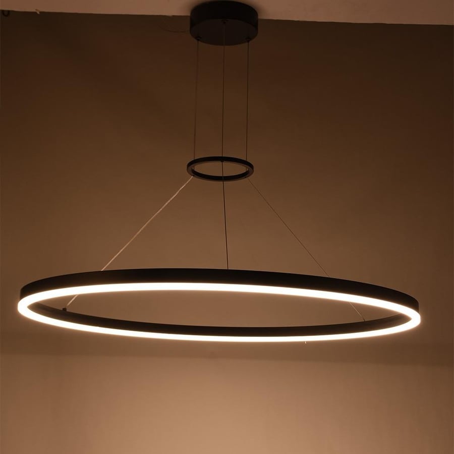ثريا معلقة LED دائري مع حلقة قطر 80 سم 3000k