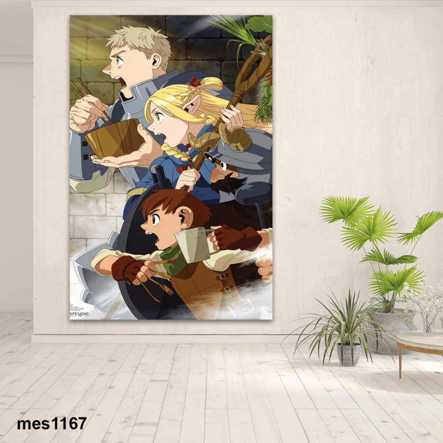 لوحة جدارية مطبوعة على لوح اكريلك من انمي لذيذ في الزنزانة /Delicious in Dungeon