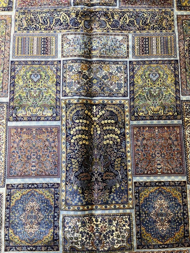 سجادة ايرانية حرير منياتور صناعة يدوية | مقاس: 2x3 m
