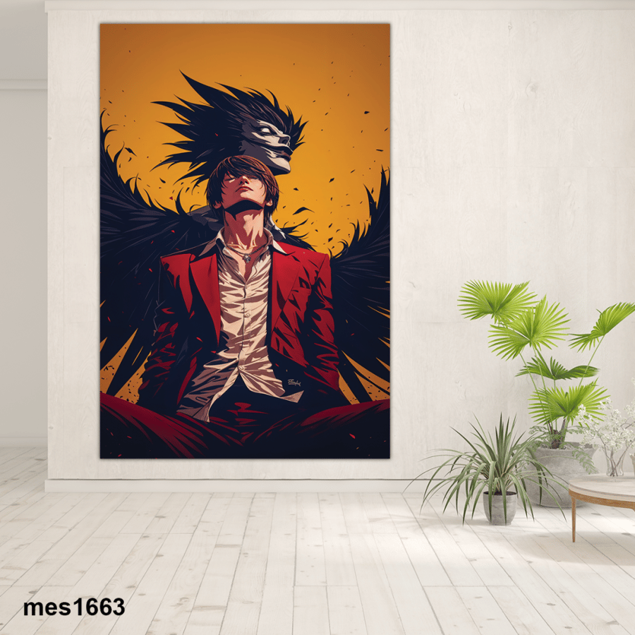 لوحة جدارية مطبوعة على لوح اكريلك من انمي DEATH NOTE / مذكرة الموت
