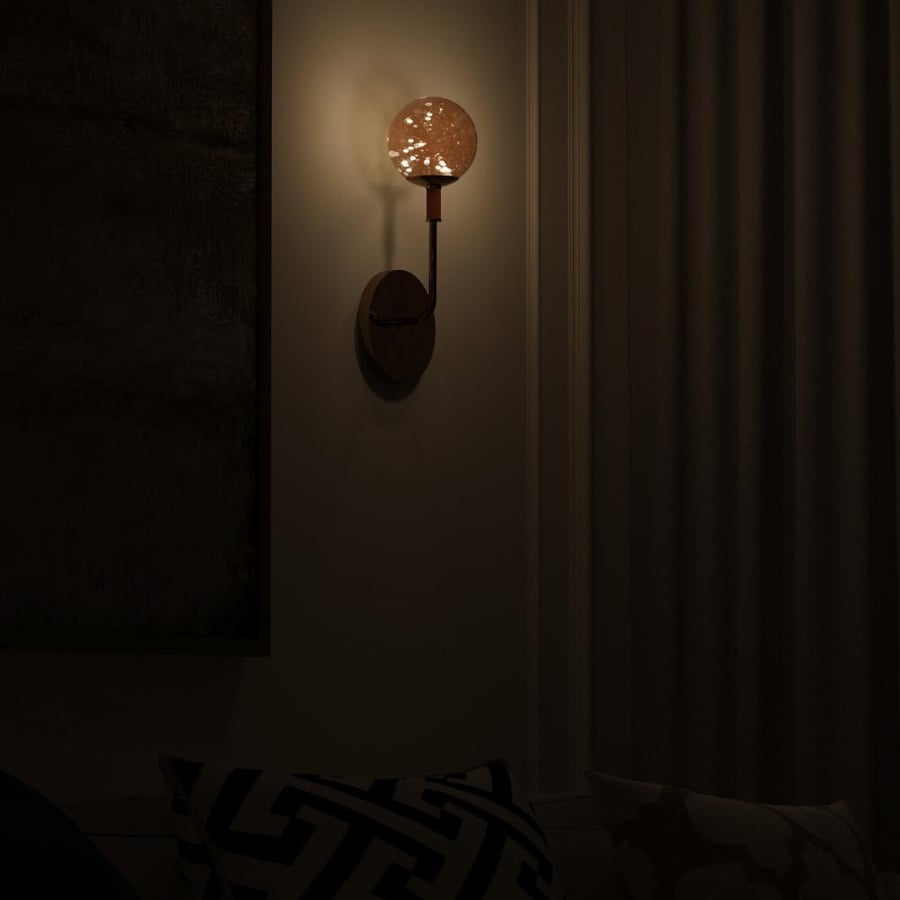 ابليك ذهبي بقاعدة ذهبي مع  نقط LED
