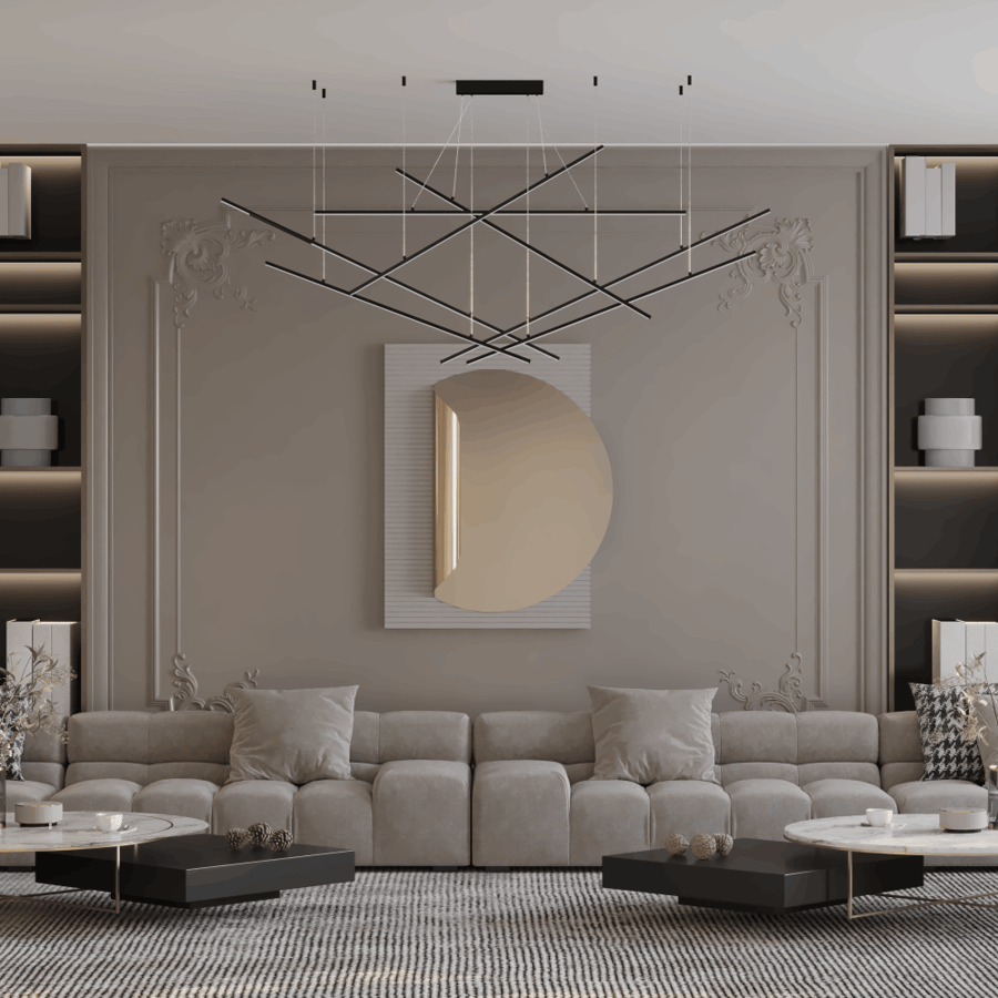 ثريا معلقة LED عشوائي 7 أذرع