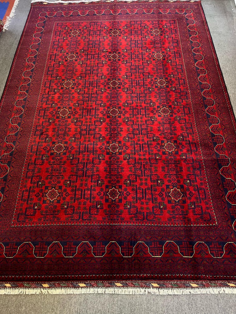 سجادة افغانية صوف مدينة خام ياب نسيج يدوي | مقاس: 2x3 m