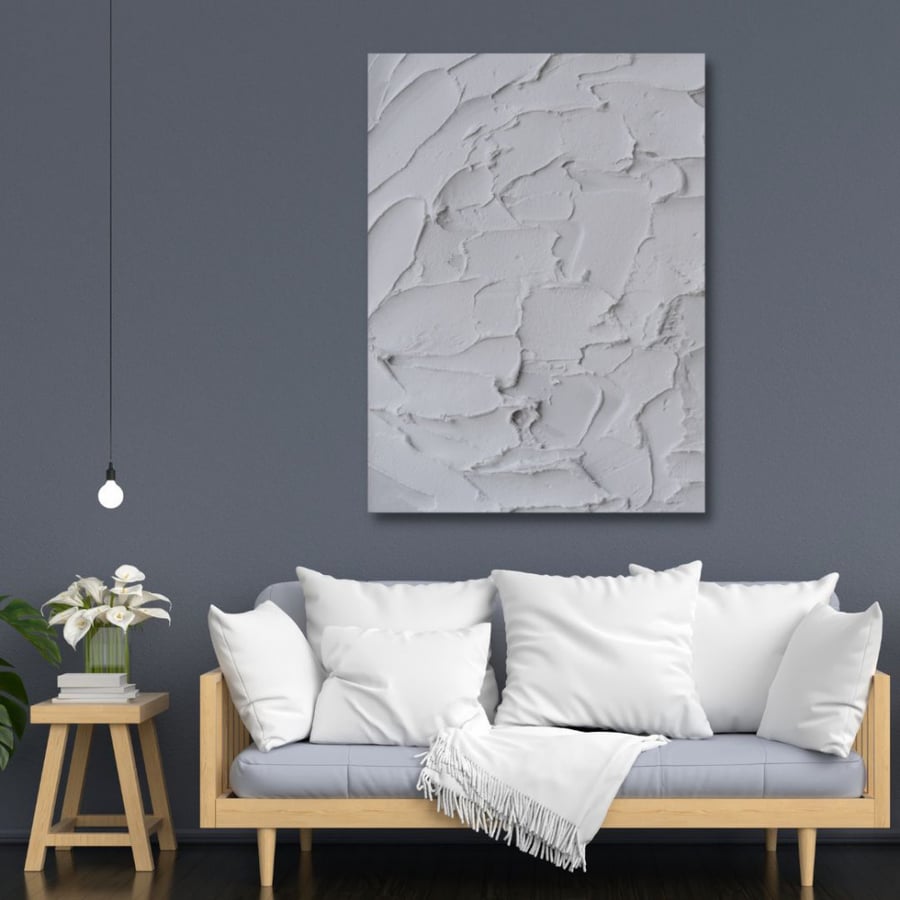 Wall painting printed on acrylic board, abstract art