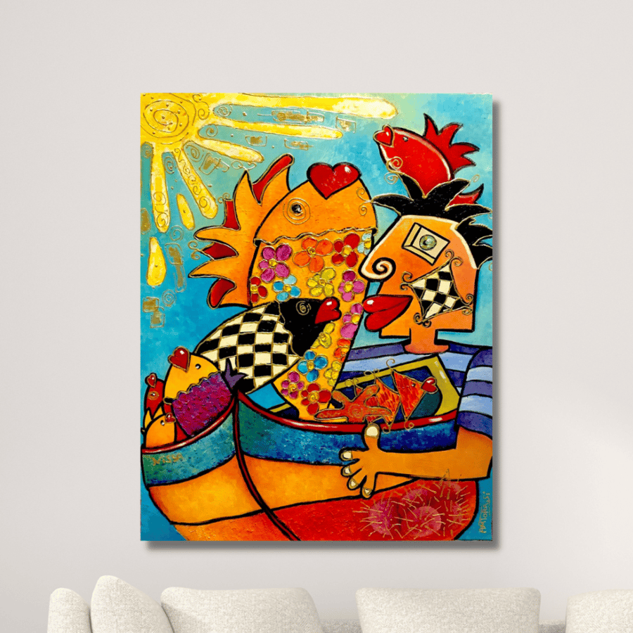 Printed Painting - Cubist Art Wall Decor