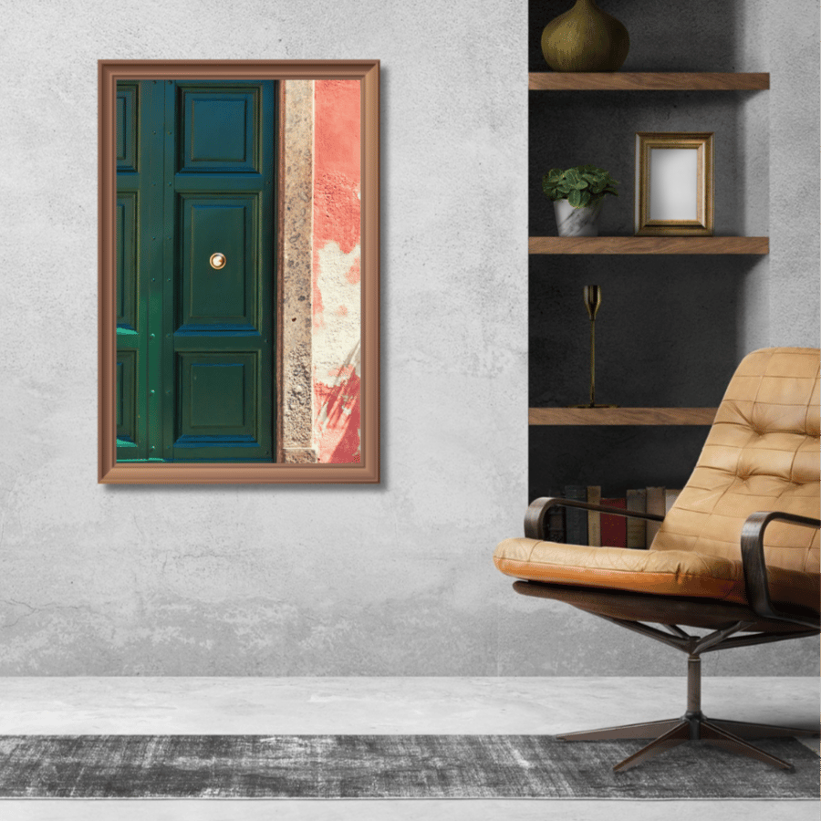 لوحة جدارية كنفاس مطبوعة - باب تراثي