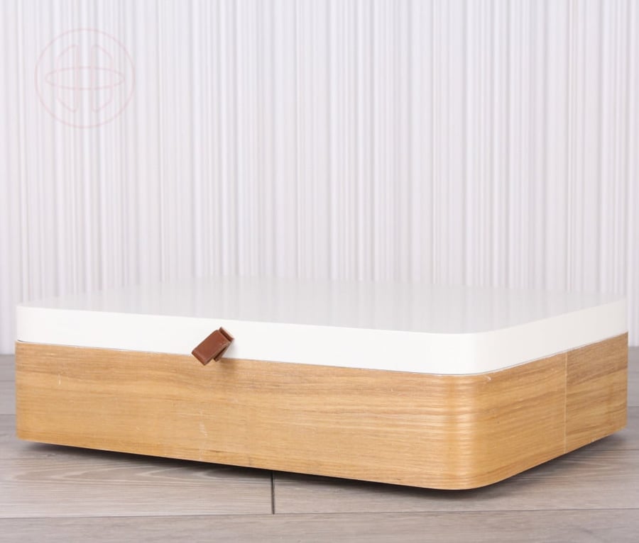 Wooden service table with drawer - removable and installable