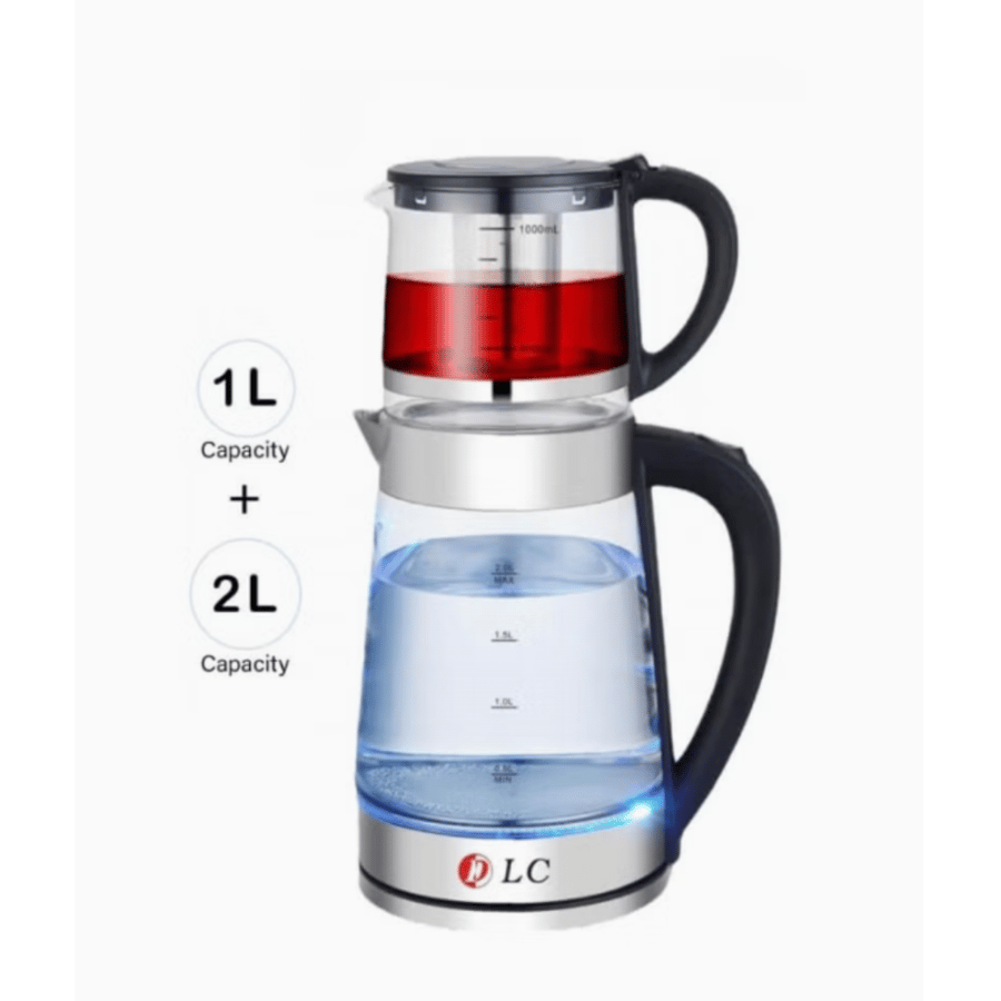DLC 2 liter electric kettle with 1 liter jug - 1500 watts