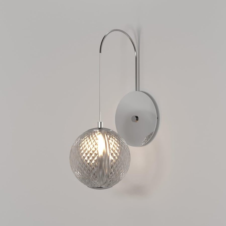 ابليك جداري مودرن إضاءة led فضي