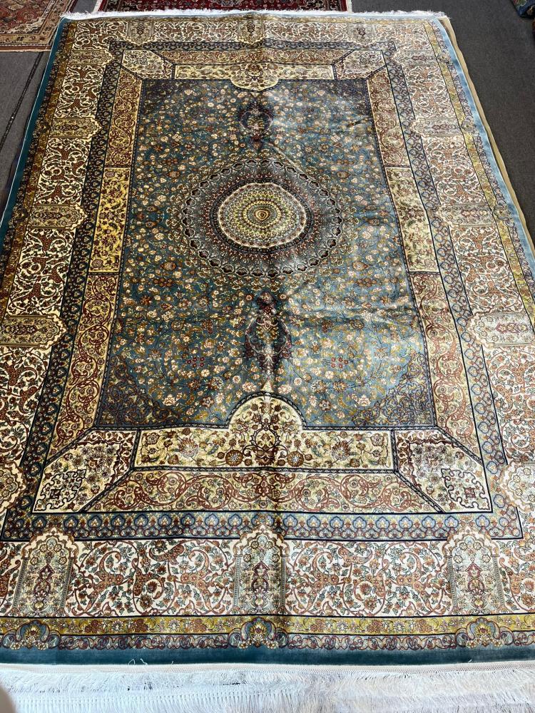 سجادة ايرانية حرير منياتور صناعة يدوية | مقاس: 2x3 m