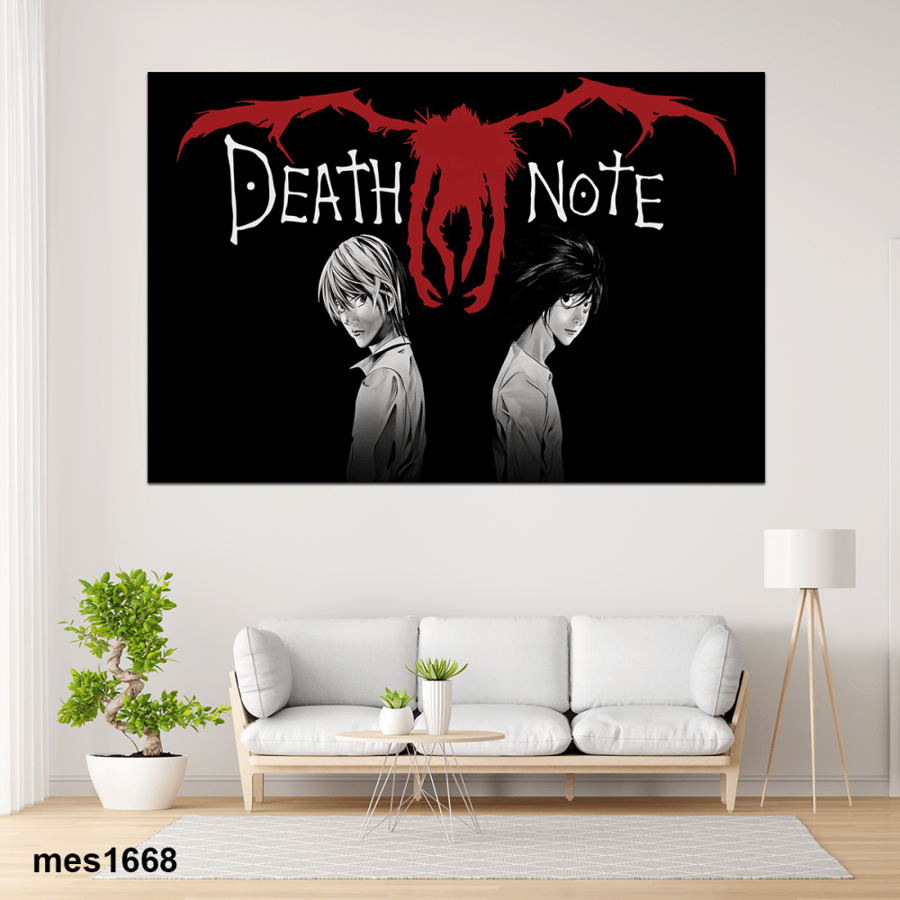 لوحة جدارية مطبوعة على لوح اكريلك من انمي DEATH NOTE / مذكرة الموت