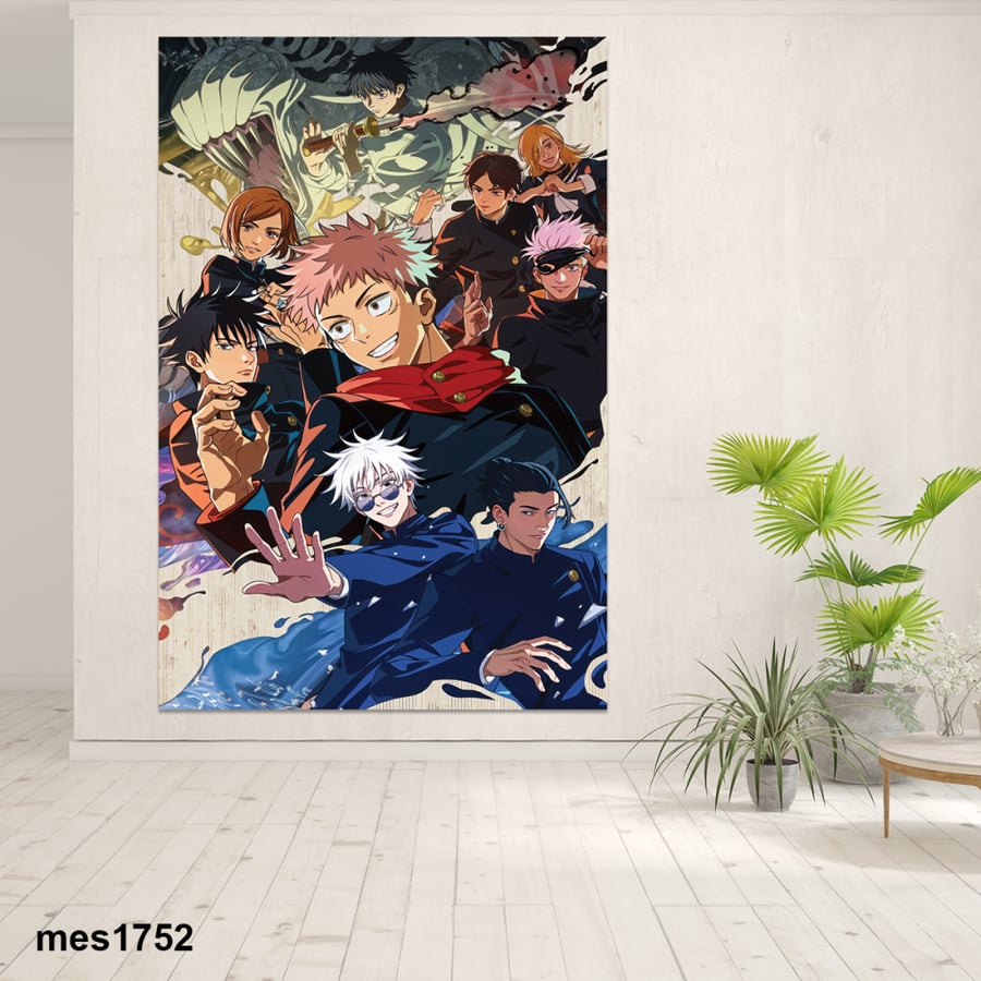 لوحة جدارية مطبوعة على لوح اكريلك من انمي Jujutsu Kaisen/ معركة السحر جوجوتسو
