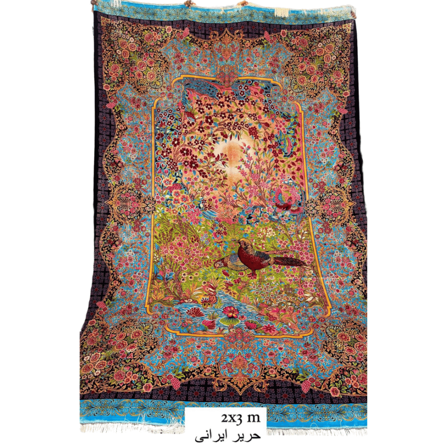 سجاد حرير ايراني نسيج و صناعة يدوية | مقاس: 2x3 m