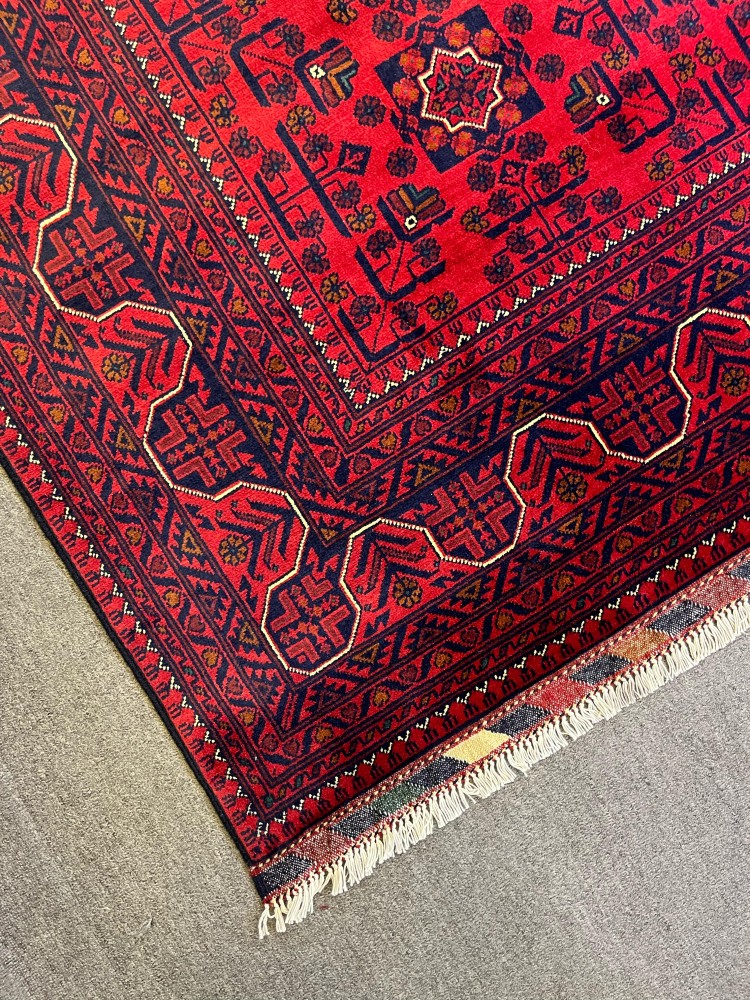 سجادة افغانية صوف مدينة خام ياب نسيج يدوي | مقاس: 2x3 m