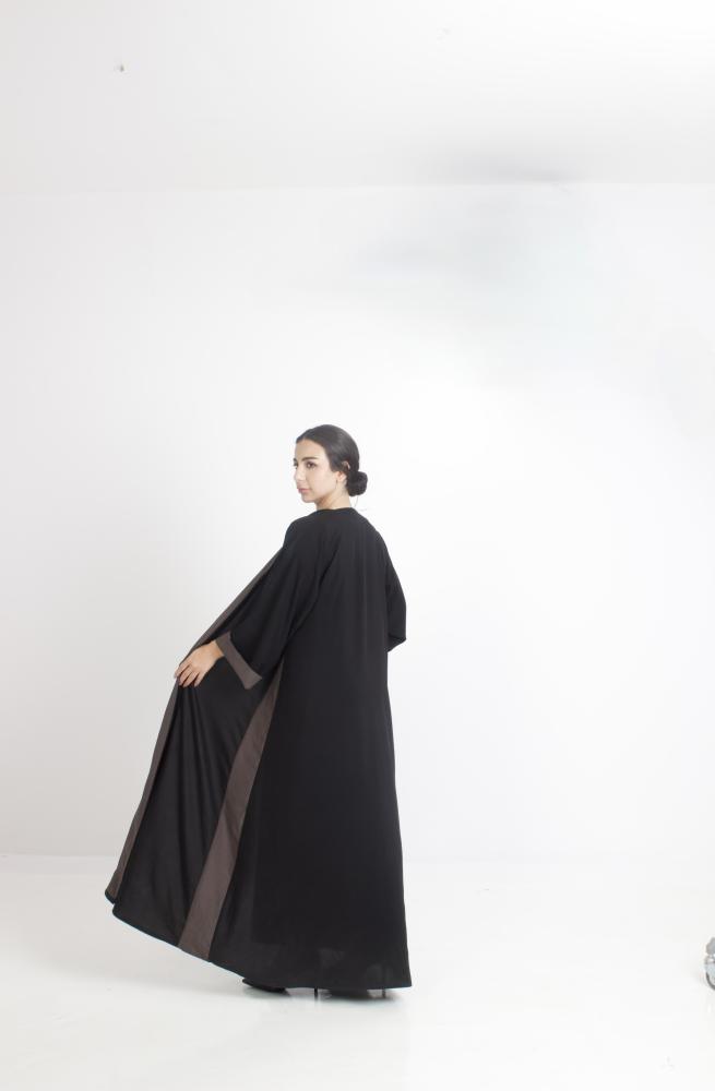 Black & Olive green Abaya 001
