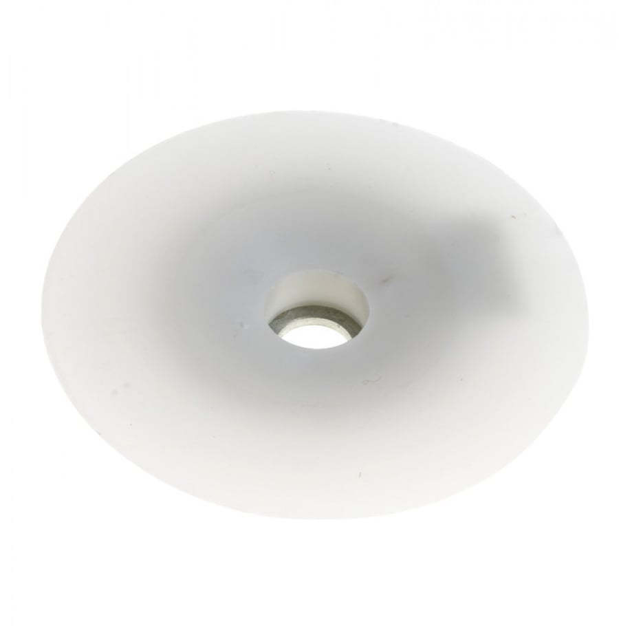 White rubber sanding pad 7"