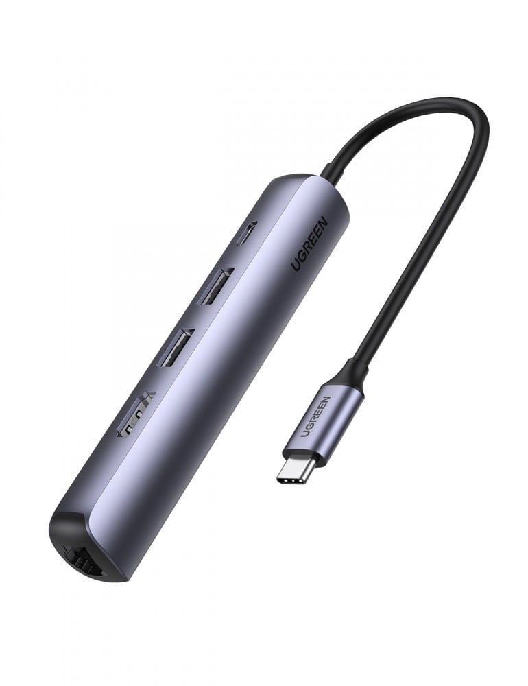 يوجرين - موزع محول يو اس بي سي هب USB C Hub فائق النحافة 5
