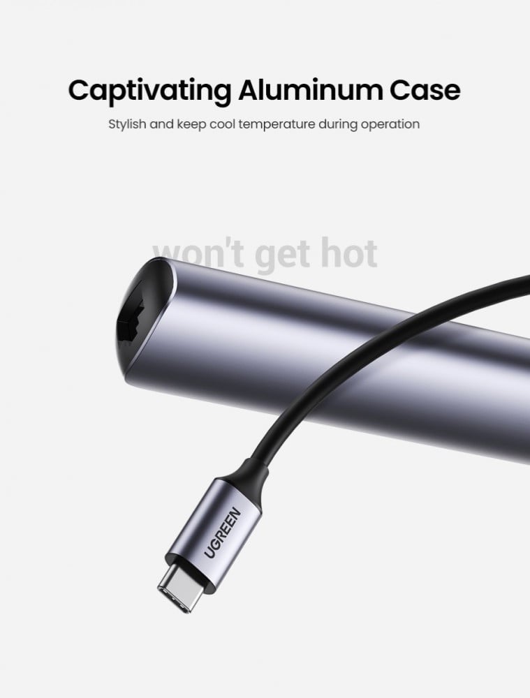 يوجرين - موزع محول يو اس بي سي هب USB C Hub فائق النحافة 5