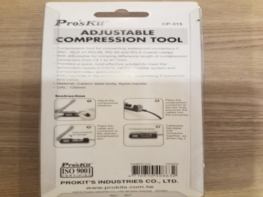 أداة ضغط وتركيب الكونتر Adjustable Compression Tool