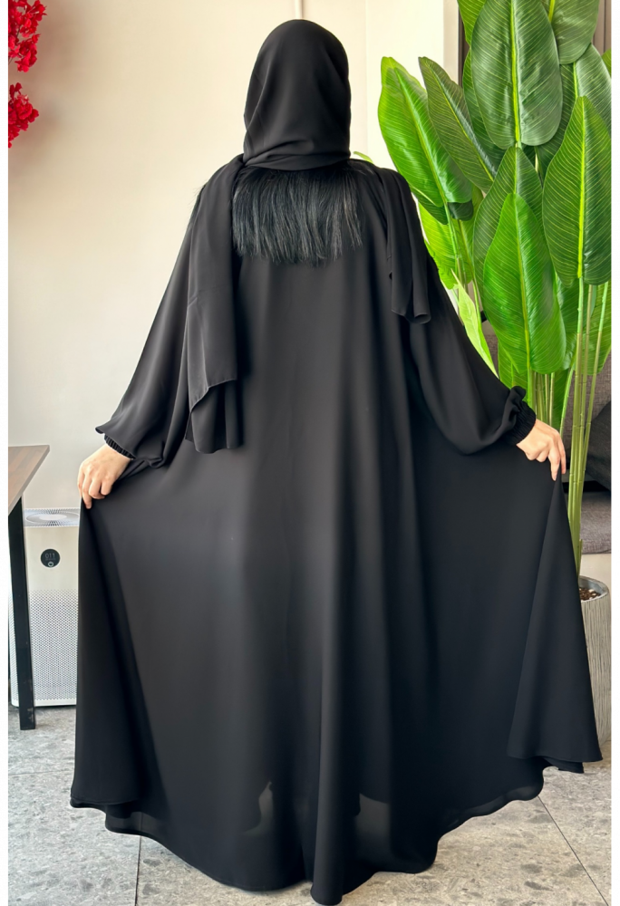عباية دبل كلوش كم مطاط