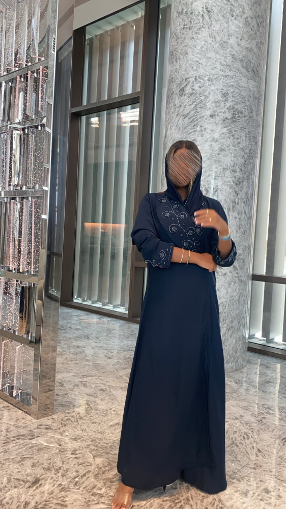 Dark blue abaya