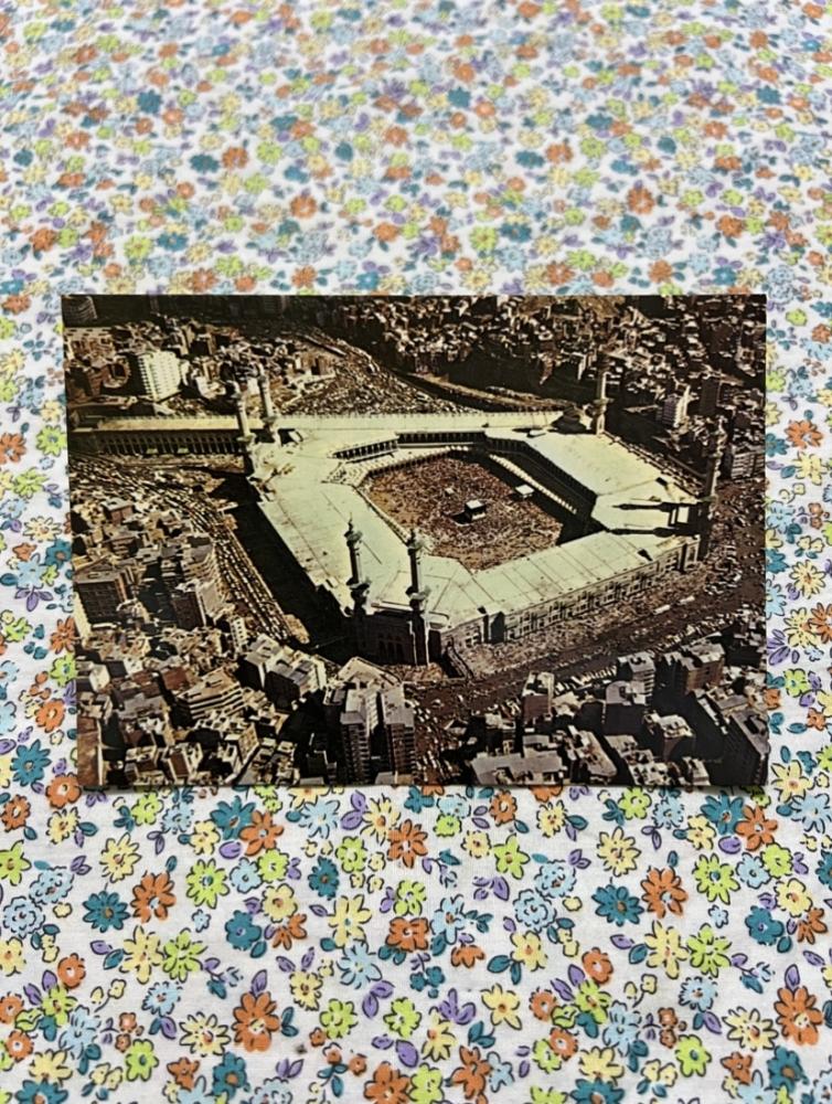 من صور الأماكن المقدسة قديماً - منظر جوي للمسجد الحرام