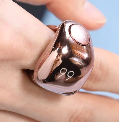 خاتم تسبيح  بلون وردي ذهبي ROSE GOLD جديد ومطور